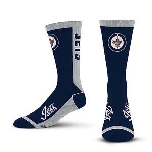 For Bare Feet NHL WINNIPEG JETS MVP Crew Sock Team Color Large