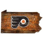 Fan Creations NHL Philadelphia Flyers Unisex Philadelphia Flyers Mini Roadmap State Sign, Team Color, 12 inch, (H0894-Flyers)