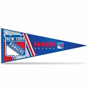 Rico Industries NHL Hockey New York Rangers Primary 12" x 30" Felt Wall Décor Pennant - Great for Home/Bed Room/Man Cave Décor