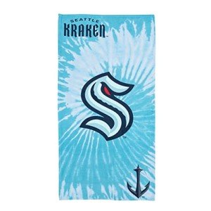 Northwest The Company NHL Seattle Kraken Beach Towel, 30" x 60", Psychedelic