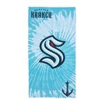 Northwest The Company NHL Seattle Kraken Beach Towel, 30" x 60", Psychedelic