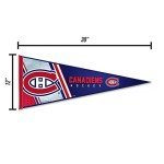 Rico Industries NHL Hockey Montreal Canadiens Primary 12" x 30" Felt Wall Décor Pennant - Great for Home/Bed Room/Man Cave Décor