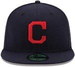 New Era MLB 59FIFTY Team Color Authentic Collection Fitted On Field Game Cap Hat (7 3/8, Cleveland Guardians)