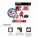 Desert Cactus New Jersey Devils Sticker Team NHL National Hockey League Player Vinyl Decal Laptop Water Bottle Car Scrapbook (Type P2 - Jack Hughes)
