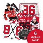 Desert Cactus New Jersey Devils Sticker Team NHL National Hockey League Player Vinyl Decal Laptop Water Bottle Car Scrapbook (Type P2 - Jack Hughes)