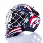 Franklin Sports Columbus Blue Jackets NHL Hockey Goalie Face Mask - Goalie Mask for Kids Street Hockey - Youth NHL Team Masks for Kids