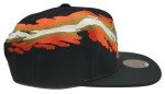 Mitchell & Ness Anaheim Ducks New NHL Retro Paintbrush Black Orange Era Snapback Hat Cap