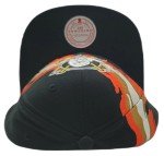 Mitchell & Ness Anaheim Ducks New NHL Retro Paintbrush Black Orange Era Snapback Hat Cap