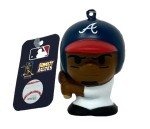 Party Animal MLB Squeezymates Atlanta Braves Acuna Jr. Squeezy Figurine, Team Colors, 2 1/2" Tall