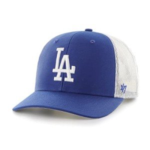 47 MLB Trucker Snapback Adjustable Hat, Adult One Size Fits All - Los Angeles Dodgers, Los Angeles Dodgers Blue
