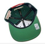 Mitchell & Ness Minnesota Wild NHL 2 Tone Side Patch Snapback Hat Cap - Green/Red