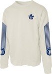 Blue 84 Standard NHL Officially Licensed Crewneck Sweatshirt Ringspun Ivory Sleeveshot