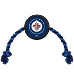 Pets First NHL Winnipeg Jets Puck Toy for Dogs & Cats. Play Hockey with Your Pet with This Licensed Dog Tough Toy Reward!