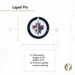 Desert Cactus Winnipeg Jets Lapel Pin NHL Team Logo National Hockey League Enamel Made of Metal (Lapel Pin)