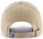 47 MLB Khaki White Primary Logo Clean Up Adjustable Strap Hat Cap, Adult One Size Fits All (Los Angeles Dodgers)