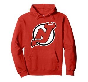New Jersey Devils Icon Red Officially Licensed Pullover Hoodie