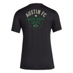 adidas Women's Austin FC MLS Short Sleeve T-Shirt, Black, X-Large
