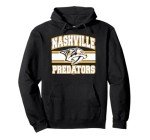 Nashville Predators Stripe Black Officially Licensed Pullover Hoodie
