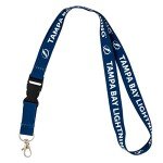 Desert Cactus Tampa Bay Lightning Lanyard NHL National Hockey League Car Keys ID Badge Holder Keychain Detachable Breakaway Snap Buckle (Lanyard 1 - Blue)