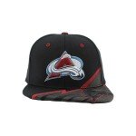 ZHATS Standard NHL Officially Licensed Adjustable Snapback Hat Flat Bill Z11 Bolt, Black, One Size