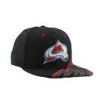ZHATS Standard NHL Officially Licensed Adjustable Snapback Hat Flat Bill Z11 Bolt, Black, One Size