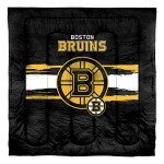 NORTHWEST NHL Boston Bruins Comforter & Sham Set Full/Queen
