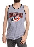 Calhoun NHL Surf & Skate Mens Gradient Print Contrast Trim Tank Top (Carolina Hurricanes, Large)