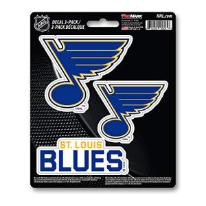 FANMATS NHL St. Louis Blues Team Decal, 3-Pack