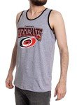 Calhoun NHL Surf & Skate Mens Gradient Print Contrast Trim Tank Top (Carolina Hurricanes, Large)