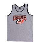 Calhoun NHL Surf & Skate Mens Gradient Print Contrast Trim Tank Top (Carolina Hurricanes, Large)