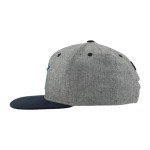 ZHATS Standard NHL Officially Licensed Adjustable Snapback Hat Chambray Heather Black, One Size