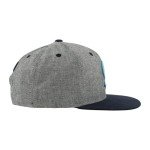 ZHATS Standard NHL Officially Licensed Adjustable Snapback Hat Chambray Heather Black, One Size