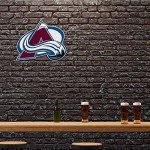 Rico Industries NHL Colorado Avalanche Primary Shape Cut Pennant - Home and Living Room Décor - Soft Felt EZ to Hang, 18x0.10x18