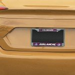 Rico Industries NHL Bling Chrome License Plate Frame with Glitter Accent, Colorado Avalanche
