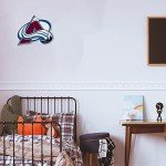 Rico Industries NHL Colorado Avalanche Primary Shape Cut Pennant - Home and Living Room Décor - Soft Felt EZ to Hang, 18x0.10x18