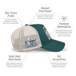 FOCO Men's Philadelphia Eagles NFL Super Bowl LIX Champions Truckstop Patch Trucker RF Cap, Team Color