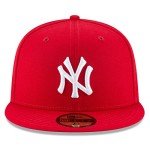 New Era 59Fifty New York Yankees SC WH Fitted Hat (Red/White) Men's MLB Cap