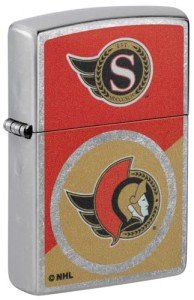Zippo NHL Ottawa Senators 2024 Street Chrome Pocket Lighter