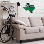 Rico Industries NHL Dallas Stars State Shape Shape Cut Pennant - Home and Living Room Décor - Soft Felt EZ to Hang