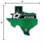 Rico Industries NHL Dallas Stars State Shape Shape Cut Pennant - Home and Living Room Décor - Soft Felt EZ to Hang