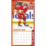 TURNER SPORTS Calgary Flames 2025 12x12 Team Wall Calendar (25998011934)