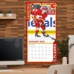 TURNER SPORTS Calgary Flames 2025 12x12 Team Wall Calendar (25998011934)