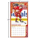 TURNER SPORTS Calgary Flames 2025 12x12 Team Wall Calendar (25998011934)