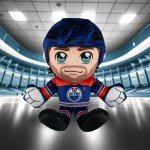 Bleacher Creatures Edmonton Oilers Leon Draisaitl 8" NHL Kuricha Sitting Plush - Soft Chibi Inspired NHL Superstar