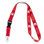 Desert Cactus Calgary Flames Lanyard NHL National Hockey League Car Keys ID Badge Holder Keychain Detachable Breakaway Snap Buckle (Lanyard 1 - Red)