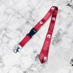 Desert Cactus Calgary Flames Lanyard NHL National Hockey League Car Keys ID Badge Holder Keychain Detachable Breakaway Snap Buckle (Lanyard 1 - Red)