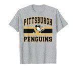 Pittsburgh Penguins Stripe Gray Officially Licensed T-Shirt