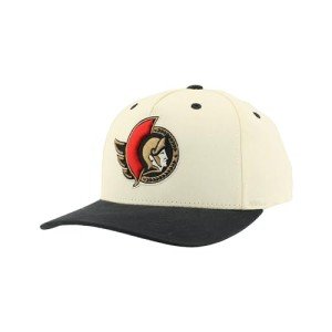 ZHATS Standard NHL Officially Licensed Adjustable Snapback Hat Marquee Ivory, One Size