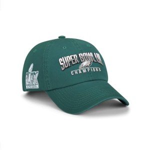 FOCO Men's Philadelphia Eagles NFL Super Bowl LIX Champions Primary Logo Casual Cap, Team Color