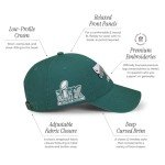 FOCO Men's Philadelphia Eagles NFL Super Bowl LIX Champions Primary Logo Casual Cap, Team Color